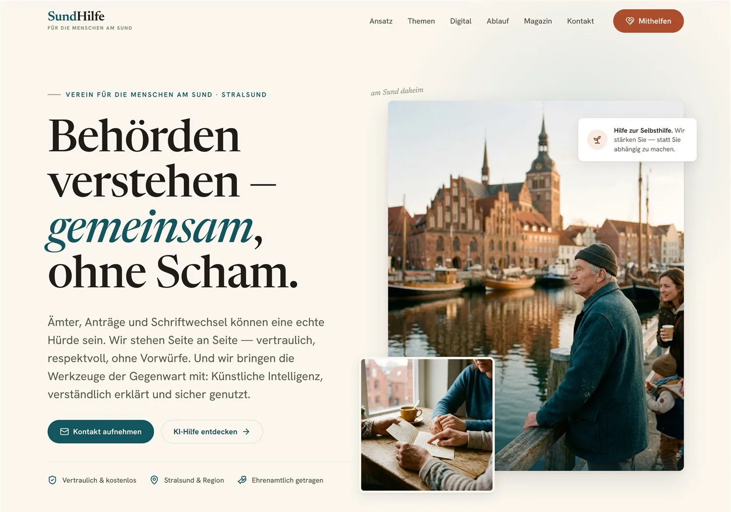 Website-Ausschnitt: sundhilfe.de